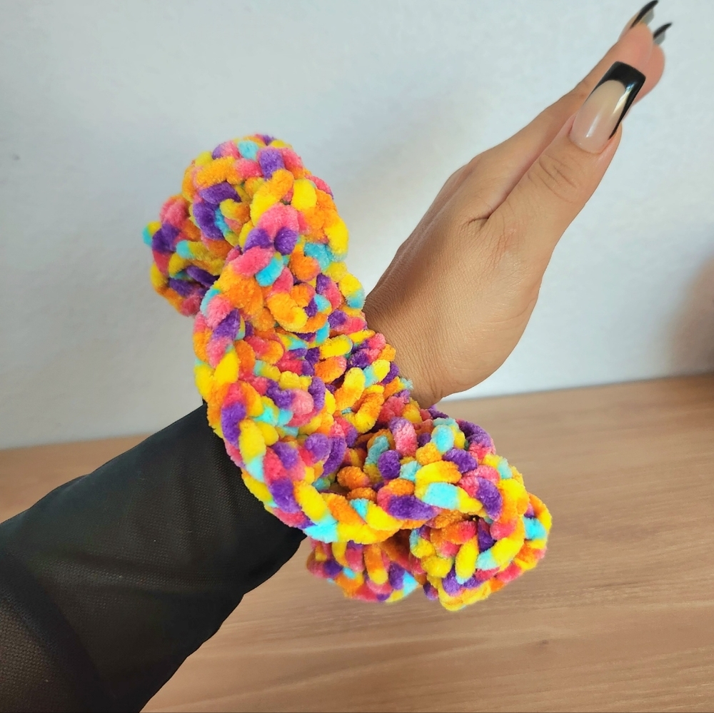 Large Crochet Scrunchies, Hand Crafted